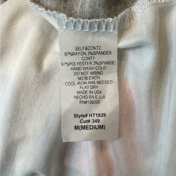 NWT Ivory Leopard Chevron Color Block Tank Top M - Picture 11 of 11